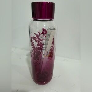 Starbucks Purple Floral Water Bottle